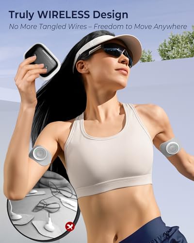 Image of Wireless TENS Unit Muscle Stimulator for Pain Relief Therapy, 2 Units Dual-Channel TENS Machine, 30 Intensities, Pocket-Sized TENS Device for Sciatica Back Pain, Charging Case, Model U13