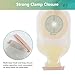 25 PCS Colostomy Bags,One-Piece Ostomy Bags with Clamp,Ostomy Supplies,Drainable Ostomy Pouches for Ileostomy Stoma Care