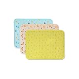 LY'L-SUN Baby Bed Protector - Happy Crab, Dino Space, Lemon Checks - Set of 3