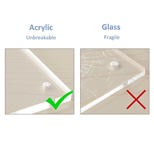 Niubee 8.5X11 8X10 Acrylic Picture Frame,Clear Plexiglass Frame Hanger For Photo Poster Certificate Sign Artwork Art Print Wall Hanging-A4 Letter Size #TOP5