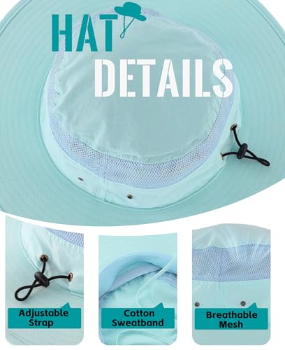 Image of Home Prefer UPF 50+ Men's Sun Hat Wide Brim Bucket Hat UV Protection Hat for Mens Womens Beach Safari Gardening Golf Fishing