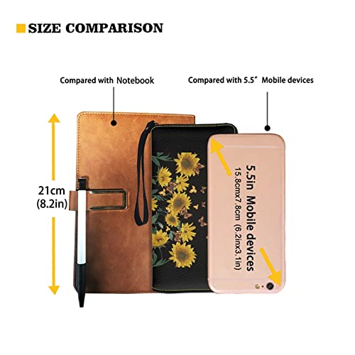 Coldinair Sunflower Love Print Womens Zip Around Wallet Phone Clutch Purse Card Holder Organizer For Girls #TOP2