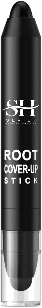Sevich Root Cover up Stick – onmiddellijke dekking van wit haar, natuurlijke concealer voor haarwortel, wortels en zijkanten voor vrouwen en mannen, plantaardig, 48 uur make-up, zwart