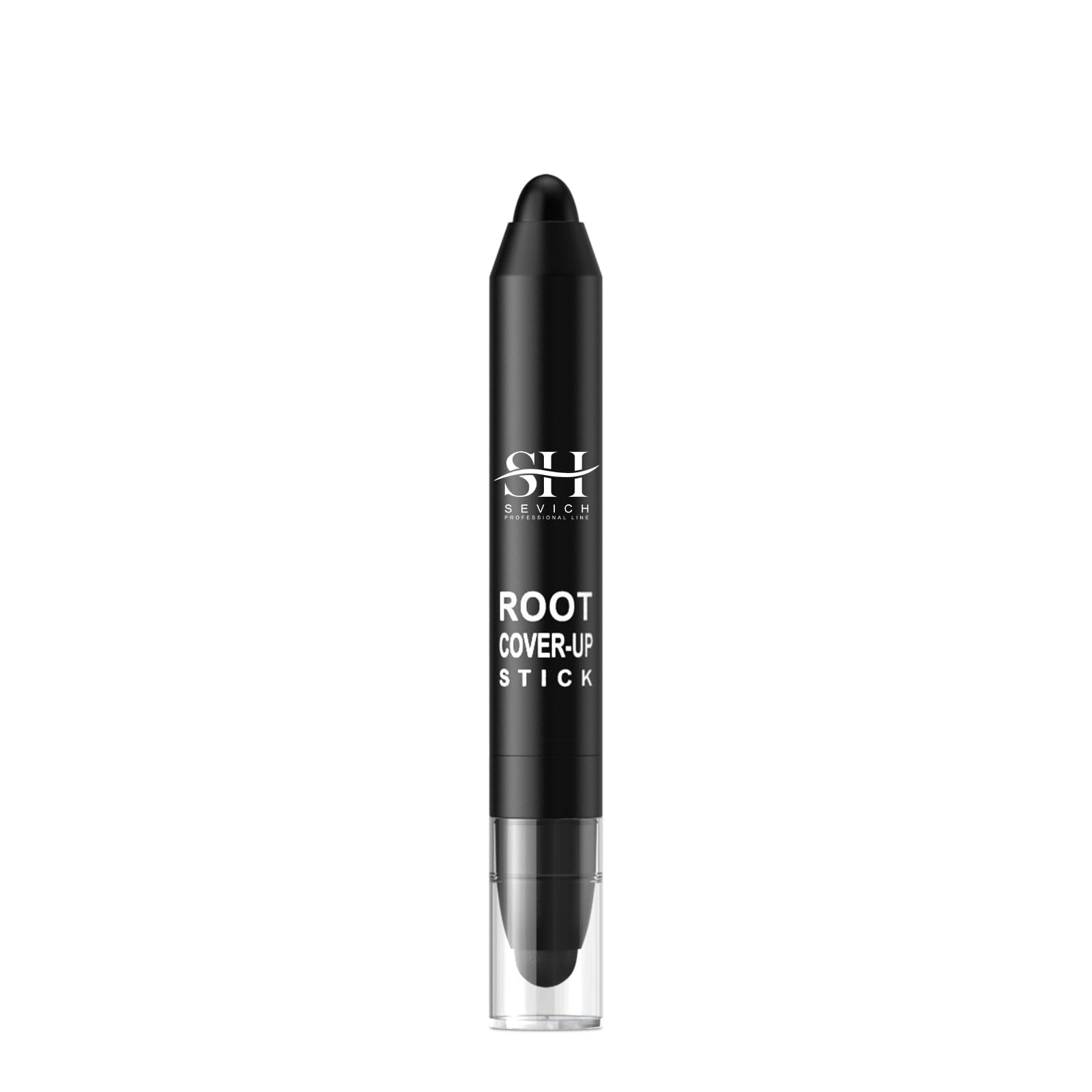 Sevich Root Cover Up Stick – Sofortige Grauhaarabdeckung, Ansatz-Ausbesserungshaarfarbe, natürlicher Concealer für Haaransatz, Wurzeln und Seiten, einfache Anwendung, Schwarz (Schwarz 3.8g)