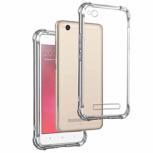 Funda Anti-Shock Gel Transparente para XIAOMI REDMI 4A, Ultra Fina 0,33mm, Esquinas Reforzadas, Silicona TPU de Alta Resistencia y Flexibilidad