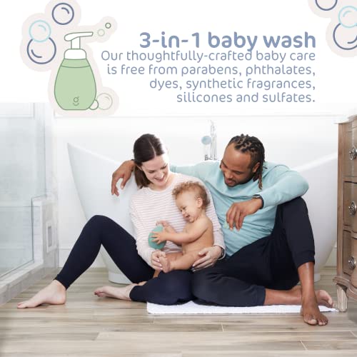 Goodnest Foaming Baby Soap Tablets + 12Oz Reusable Pump Bottle, Natural Baby Shampoo + Baby Wash, Plastic Free Packaging, Tear Free, Hypoallergenic, Natural Baby Wash For Sensitive Skin, Cucumber Aloe #TOP5