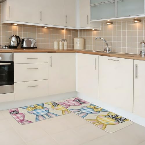 Tapetes de cocina cómodos y acolchados para decoración de hogar 3