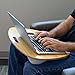 LapGear Bamboo Lap Desk - Natural Bamboo - Fits up to 17.3 Inch Laptops - Style No. 91697