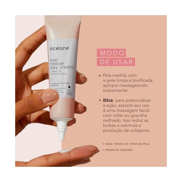 OcÃ©ane Creme Antissinais Diurno para Ãrea Dos Olhos - Eye Rescue Day Cream 25g - Imagem 6