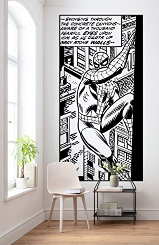 Komar Marvel IADX2-085 Non-Woven Photo Wallpaper, Spider-Man Classic Climb, Size: 100 x 200 cm (Width x Height), Comic NY - Image 4