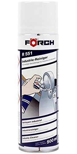 Förch Industrie - Nettoyant R551 - 500 ml - Pour nettoyer sans effort les particules de métal, retirer les autocollants, restes de colle, étiquettes, silicone, cire