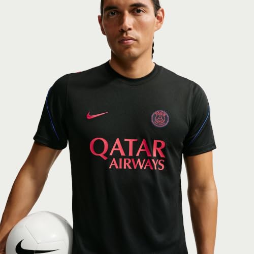 Image of Nike Mens PSG Strk Top Soccer Dri Fit Short Sleeve T-Shirt