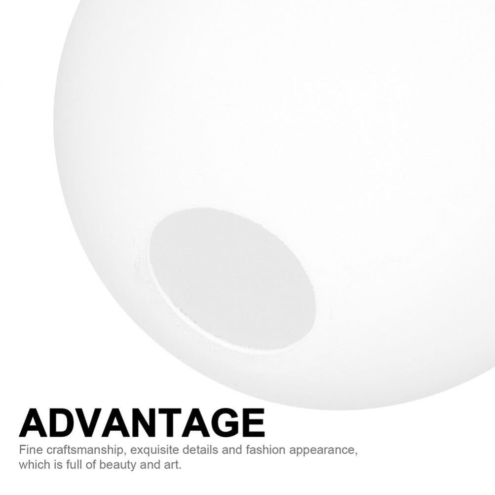 Uonlytech Abat-Jour Boule De Verre Givré 20cm - Remplacement Luminaire Pour Applique Murale Ou Suspension, Élégant Et Pratique
