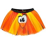 Gone For a Run Runners Printed Tutu Lightweight | One Size Fits Most | Colorful Running Skirts | Goofy Turkey
