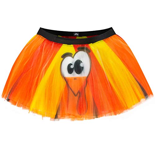 Gone For a Run Runners Printed Tutu Lightweight | One Size Fits Most | Colorful Running Skirts | Goofy Turkey