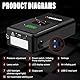 GREPRO 5-in-1 Starthilfe Powerbank mit Kompressor, (bis zu 10.0L Benzin,8.0L Diesel) 150PSI Auto Starthilfe Powerbank für 12V Jump Starter, 3000A Starthilfe mit Digitale Anzeige und LED Taschenlampe