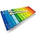Produktbild Spielzeug Xylophon für Kinder aus Holz mit 12 Tönen - UNGESTIMMT - Wunderschönes Glockenspiel mit farbigen Klangplatten - Schult Motorik und begeistert fürs Musizieren - Holzspielzeug von Lisa&Max