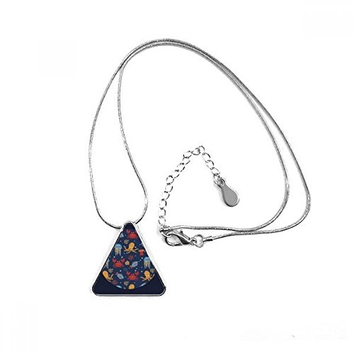 Collier seiche pendentif triangle sans nickel pour éviter les allergies cutanées