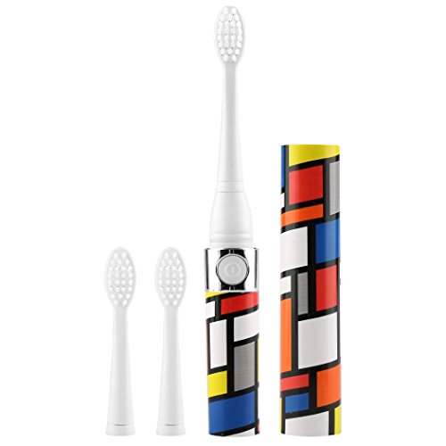 Eshion Sonicare Portable Travel Sonic Rechargeable Toothbrush Colorful (3 Replacement Brush Heads) #TOP9
