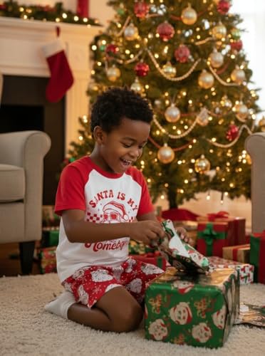 Image of Boys 2pc Shorts Set Outfit Short Sleeve Shirt with Classic Applique Print and Shorts