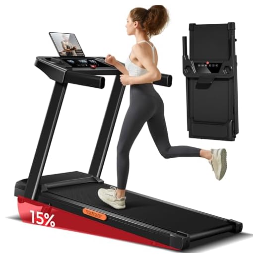 UMAY Cinta de Correr Plegable con Inclinación, Cinta de Andar Plegable,Caminadora Electrica para Casa Equipado con un Motor de 3,0 CV y Pantalla LED,Máximo 136KG