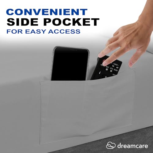 image for DREAMCARE Queen Size Sheets - Cooling Bed Sheets - 4pcs Set - up to 15