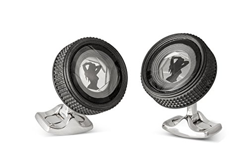 Deakin & Francis Camera Lens Cufflinks With Glamorous Lady
