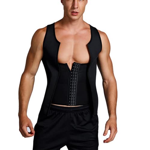 Men Waist Trainer Vest Weightloss Hot Neoprene Corset Compression Sweat Body Shaper Slimming Sauna Tank Top Shirt X~3Xl(Size:xl) #TOP10
