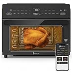 Bridge Pro Wi-Fi 30 Litre Air Fryer Oven 1800W with Rotisserie Accessory Set - Real Time Fast Cooking, Extra Large, 18 in 1 Dual Cook, Smart Dial, 360° Hot Air Circulation, Time & Temp Control