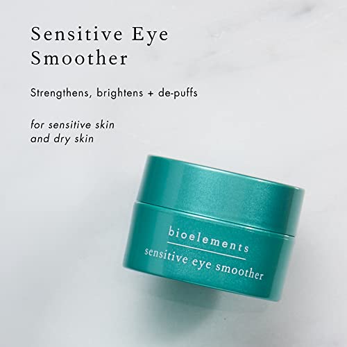 Bioelements Sensitive Eye Smoother - 0.5 Oz - Night Anti-Aging Eye Cream To Improve Darkness & Puffiness - Light & Non Greasy - Vegan, Gluten Free - Never Tested On Animals #TOP1