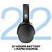 Skullcandy Hesh ANC Wireless Over-Ear Bluetooth Headphones with Extra USB-C Charging Cable, Active Noise Canceling, 22 Hrs Battery, Foldable Lightweight Design, Microphone iPhone Android - True Black
