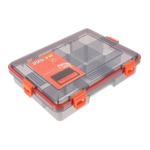 Abaodam 1Pc Transparent Fishing Tool Storage Container Durable Fishing Box with Seal Capacity for Hooks Baits and Accessories for Fishing Gear