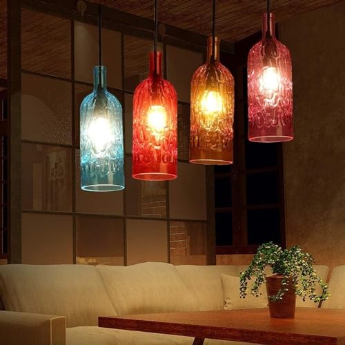 Plafonnier rétro de bouteille de vin pour illuminer vos souvenirs