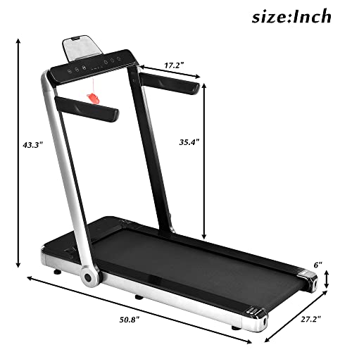 Caminadora plegable 2 en 1 LUMISOL 2.5 hp miniatura 4