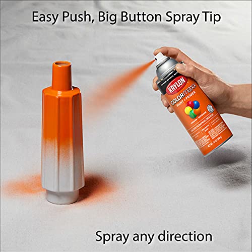 Krylon K05532007 Colormaxx Spray Paint And Primer For Indoor/Outdoor Use, Gloss Pumpkin Orange 12 Ounce (Pack Of 1) #TOP4