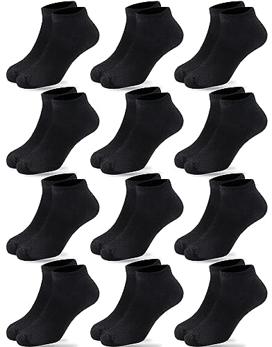 Image of Duufin 12 Pairs Girls Socks Ankle Athletic Half Cushion Low Cut Socks for Girls Kids