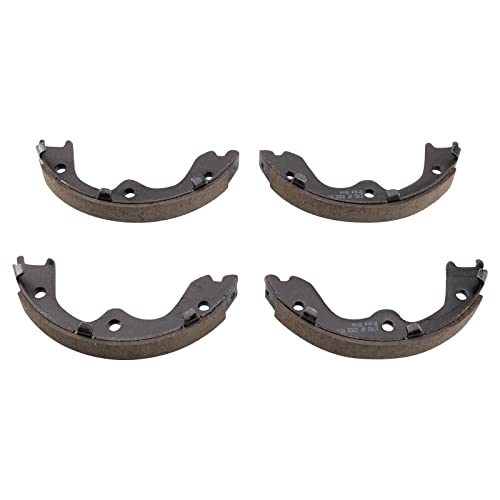 Image of TRQ Rear Brake Pad and Rotor Set Ceramic Parking Shoe Compatible with 2003-2005 Infiniti G35 350Z