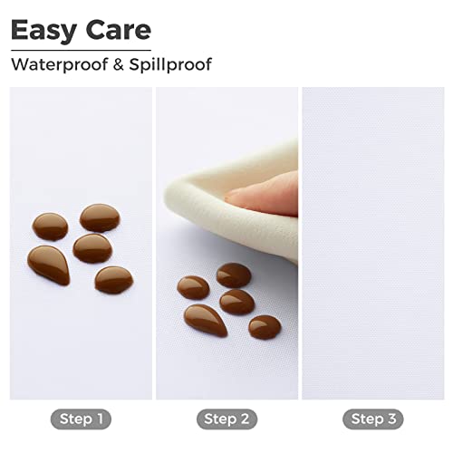 Veeyoo 120" Inch Round Tablecloth Polyester Circular Wrinkle Free Table Cloth – Solid Soft Dinner Table Cover For Buffet Table, Wedding, Parties And Dinner (White Table Cloths) #TOP1