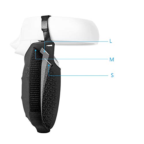 HIJIAO NIEUWE Upgraded Controller Grip Cover & Knuckle Strap voor Oculus Quest 2 (zwart) - Image 8