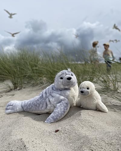 Soft Cuddly Friends ARO Heuler - 20 cm - Kuscheltier für Kinder - weich & kuschelig - waschbar - weiß (063886)