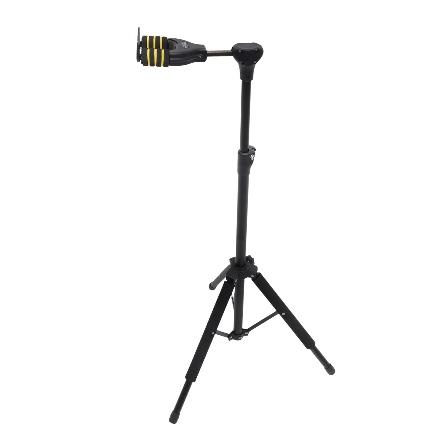 GOOHOCHY 1Pc Telescopic Folding Violin Stand Gravity Automatic Lock Rack Tripod Hanger for Violin Durable and Material Space Saving Music Instrument Display Black