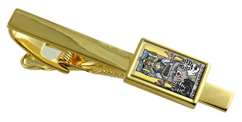 Chariot Tarot card pochette costume mariage soirée chic dorée