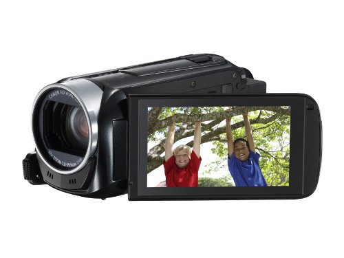 Canon Legria HF R406 Full-HD Camcorder (3,2 MP, 32-Fach Opt. Zoom, 7,5cm (3 Zoll) Touchscreen, bildstabilisiert, USB) schwarz