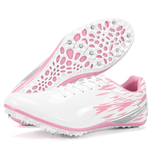 Ifrich Men Women Track Spikes Running Shoes Track & Fields Sneakers Kids Spiked Training Sneakers...