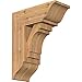 Ekena Millwork BKT0806X18X22MRC01SWR Merced Traditional Smooth Bracket w/Offset Brace, Western Red Cedar