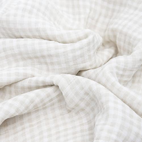 Image of Little Unicorn Muslin Swaddle Blanket for Newborns & Infants | Soft & Breathable Fabric | Set of 3 Baby Blankets for Swaddling, Nursing, Shower Gifts (Georgia Peach)