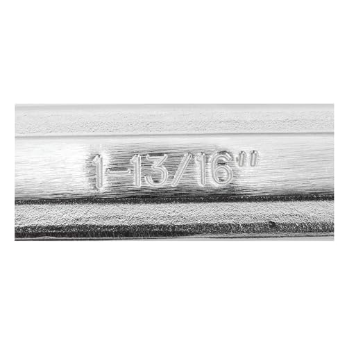 Image of Performance Tool W379B 1-13 /16 inch Jumbo Combination Wrench, Drop-Forged Chrome Alloy Steel, Satin Chrome Finish, Rounded Box End
