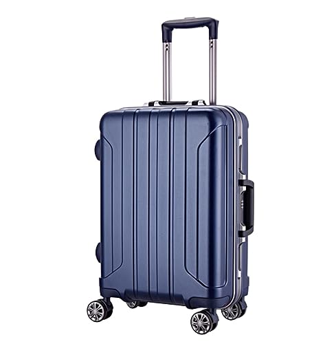 Luggage Suitcase Carry On Luggage Aluminum Alloy Trolley Case Classic Thick Stripe Suitcases Portable Lugage Checked Luggage