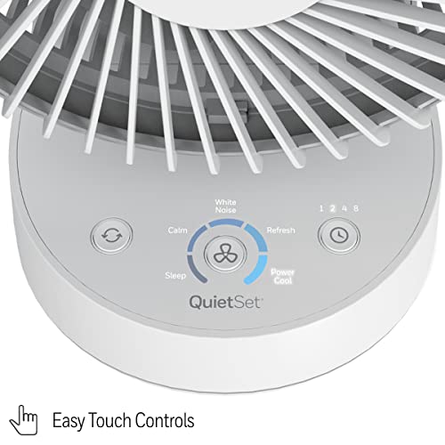 Honeywell QuietSet 5 Oscillating Table Fan, White, HTF337W - image 6