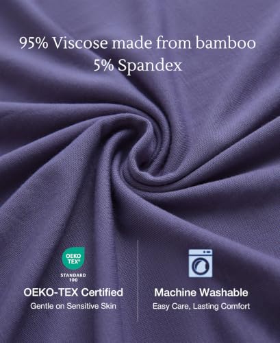 Image of GYS Cooling Bamboo Viscose Nightgowns for Women, Lightweight Sleeveless V Neck Sleep Shirt for Hot Sleepers, Soft Night dress
